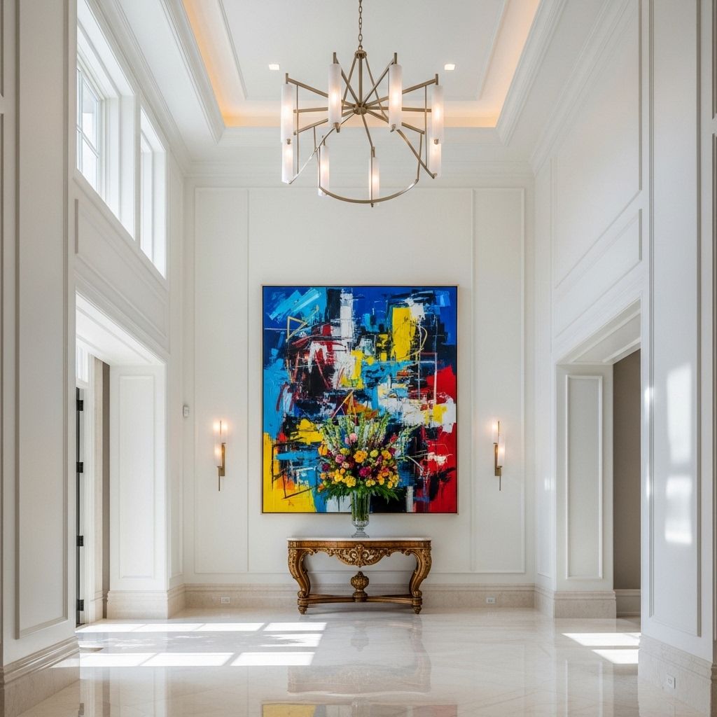 Просторный пентхаус с панорамным видом на ночной городской горизонт, современная мебель, стеклянные стены от пола до потолка